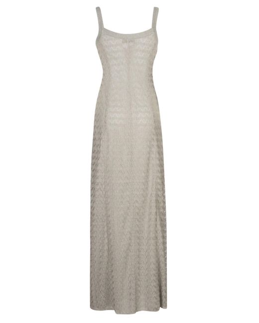Missoni White Long-Length Sleeveless Dress