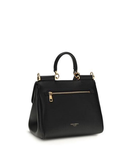 Dolce & Gabbana Black My Sicily Handbag Calf Leather Bos Taurus Shoulder Bags