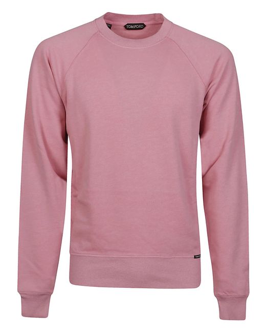 Tom Ford Pink Long Sleeve Sweatshirt for men