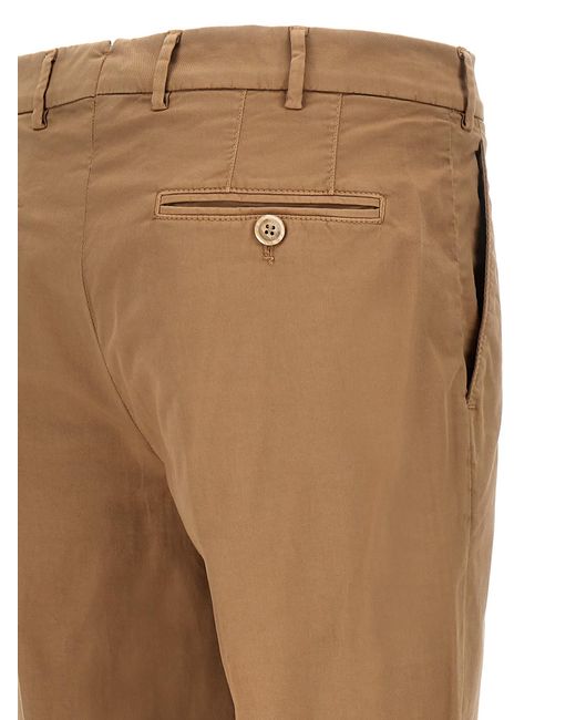 Brunello Cucinelli Natural Garment-dyed Trousers Pants for men