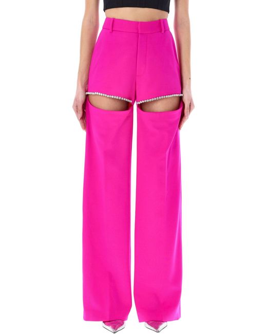 Area Pink Cut-out Pants