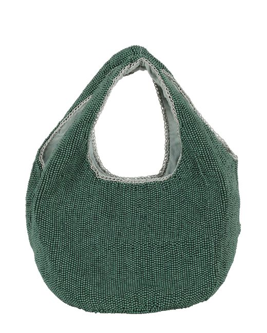 J.W. Anderson Green Mini Beaded Shopper