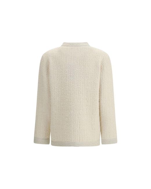 Gucci Natural Beige Wool Cardigan