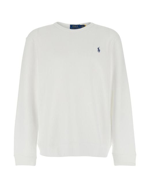 Polo Ralph Lauren White Crewneck Sweatshirt for men