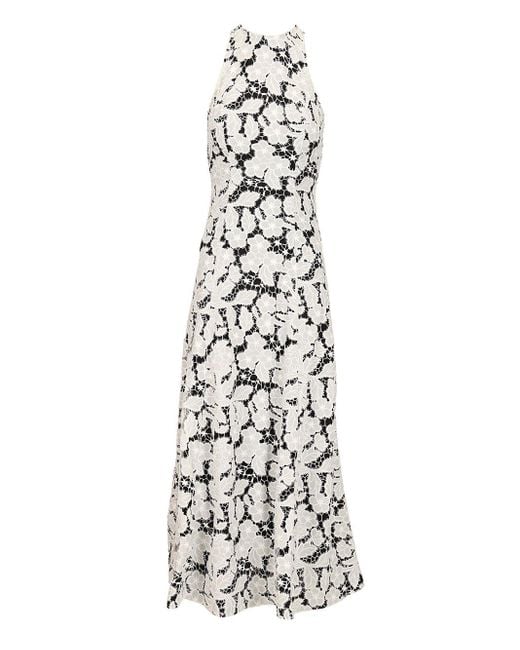 ROTATE BIRGER CHRISTENSEN White Anglais A-Line Midi Dress