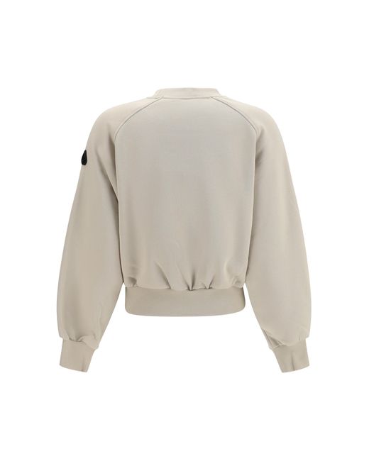 Moose Knuckles White Crewneck Sweater Cotton; Polyester Sweatshirts