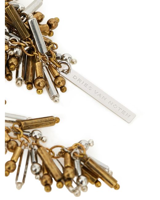 Dries Van Noten White Marabou Necklace