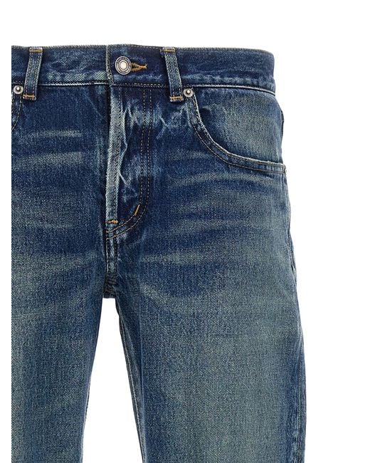 Saint Laurent Blue 'hydrangea' Jeans for men