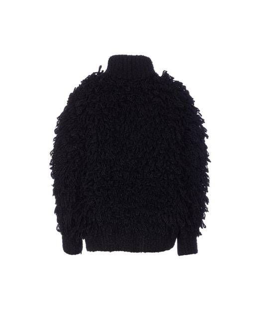 Moncler Blue Sweaters Virgin Wool
