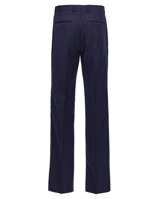 Givenchy Blue Pinstriped Tailored Trousers for men
