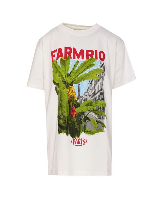 Farm Rio White From Brasil To The World T-Shirt
