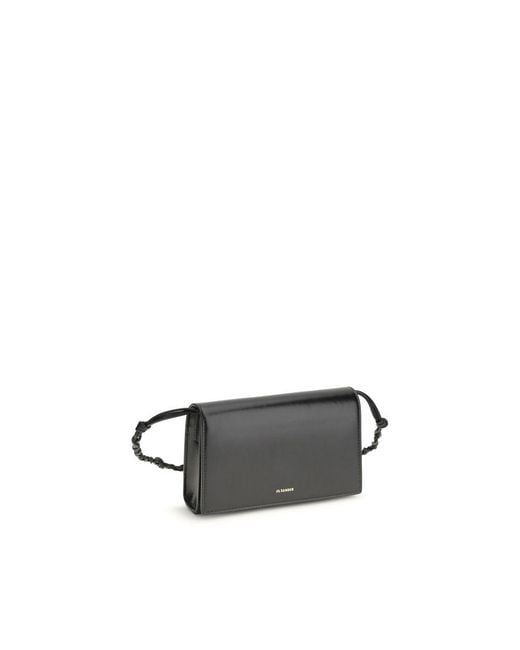 Jil Sander Black Calf Leather Bos Taurus Wallet
