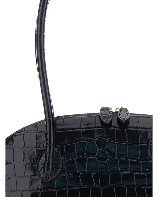 Liffner Black Shoulder Bag Ew Dome Leather Calf