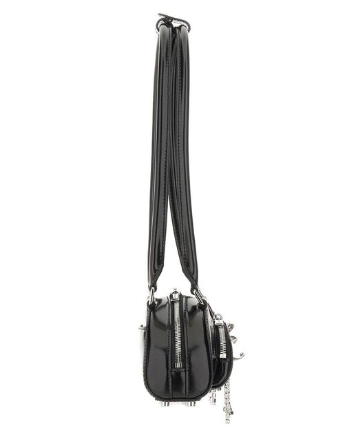 Self-Portrait White Mini Shoulder Bag Outer Cow Leather