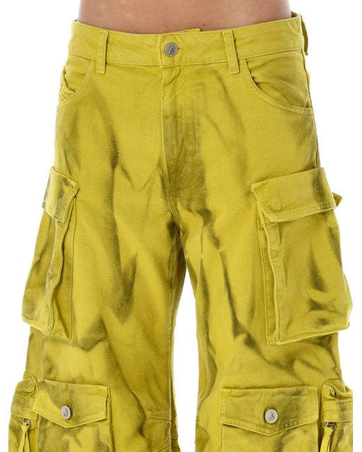 The Attico Yellow Fern Long Pants