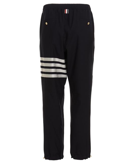 Thom Browne Black '4 Bar' Trousers for men
