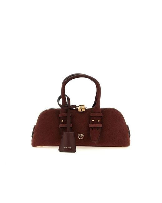 Pinko Brown Shoulder Bag Cow Leather Shoulder-Bags