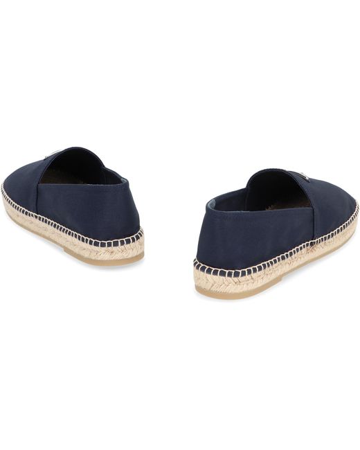 Prada Blue Canvas Espadrilles Cotton for men