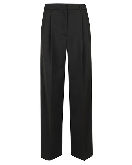 Weekend by Maxmara Black Gabardina Pl-Wv Bistretch Poliestere Pantaloni