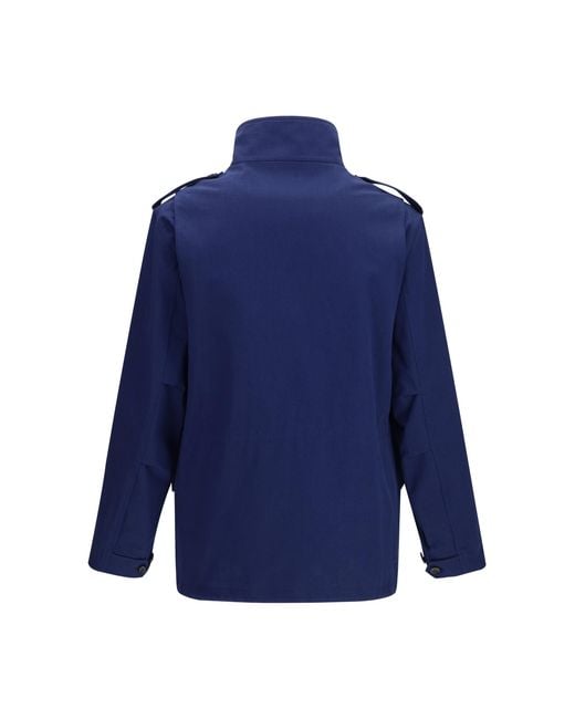 Valentino Blue Vlogo Signature Caban Jacket Cotton for men