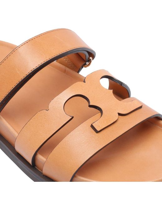 Tory Burch Brown Ines Sport Slides