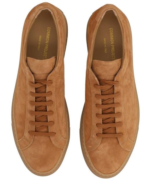 Common Projects Brown Sneakers Achilles Leather Trainers for men