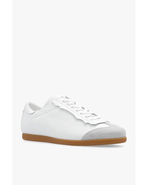 Maison Margiela White Leather Sneakers for men