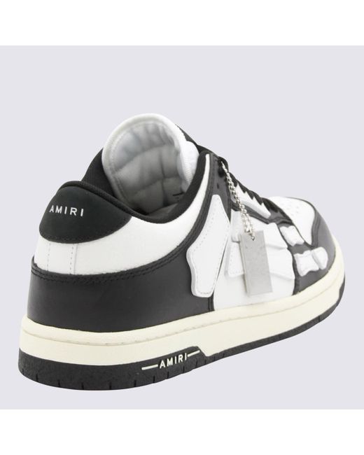Amiri Black And Leather Skel Sneakers for men