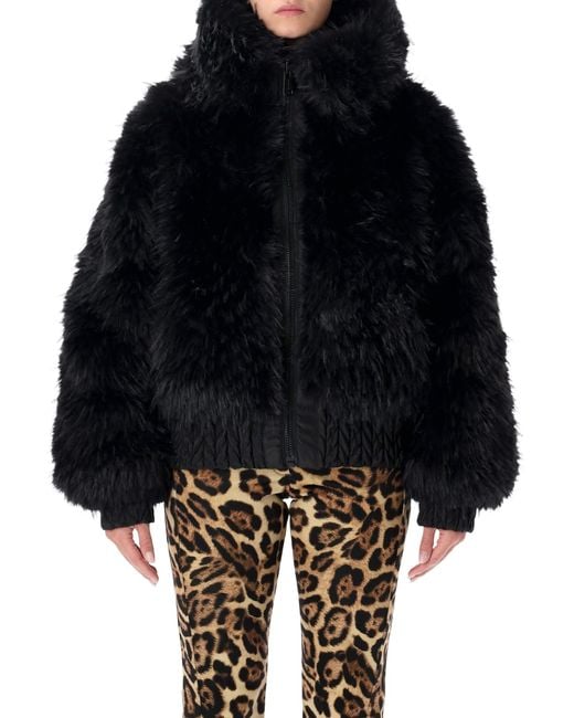 Goldbergh Black Indira Reversible Faux Fur Ski Jacket