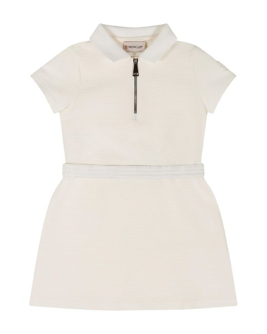 Moncler Natural Mini Dress Polyamide