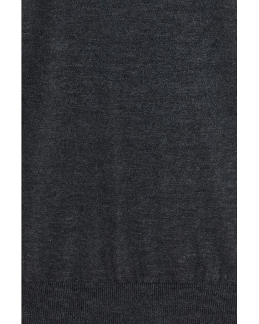 Giorgio Armani Blue Cashmere Turtleneck Sweater Kashmir/Capra Hircus for men