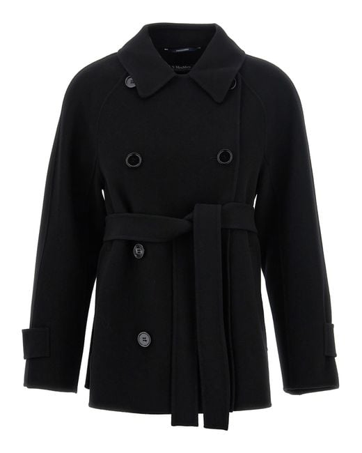 Max Mara Black 'Louis' Short Coat