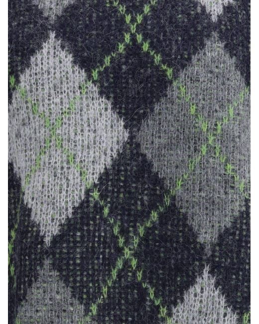 Emporio Armani Gray Rhombus Sweater for men