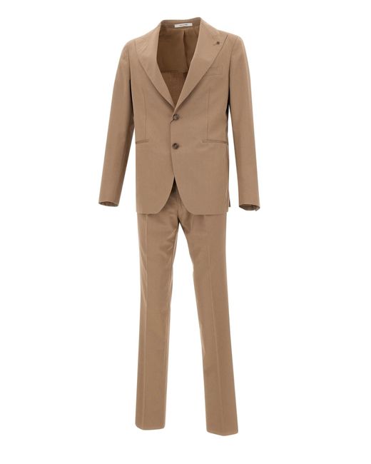 Tagliatore Natural Cotton And Wool Two-Piece Suit for men