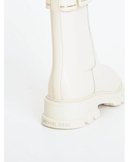 Michael Kors Ridley Chelsea Boots in White | Lyst