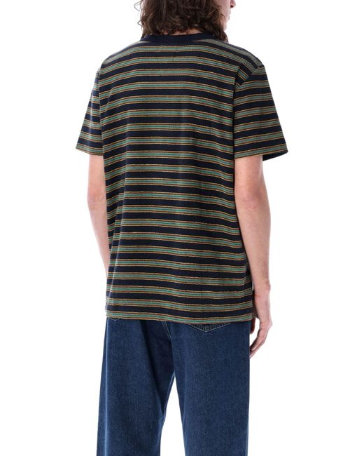 Howlin' By Morrison Black Striped T-Shirt for men