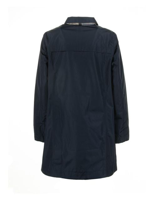 Barbour Blue Trench Coat