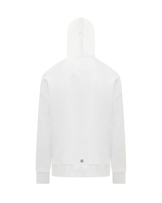 Givenchy White Hoodie With Logo for men