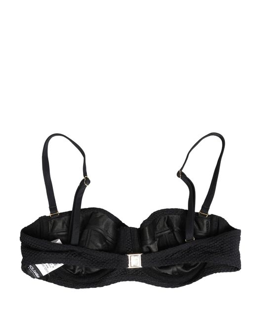 Dolce & Gabbana Black Nylon Padded Balconnet Brassiere Underwear Elastane Clothing