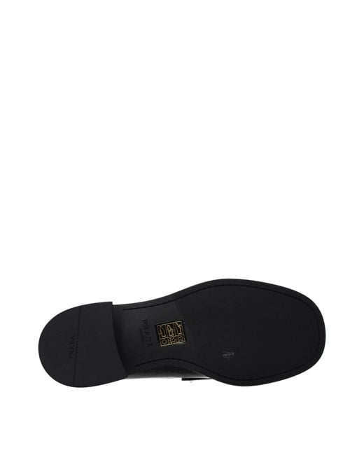 Prada Black Leather Loafers