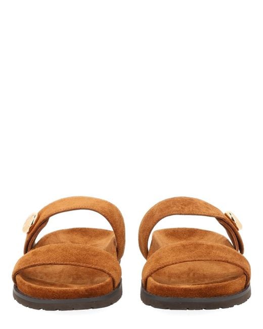Tory Burch Brown Sandals Romy Calf Leather