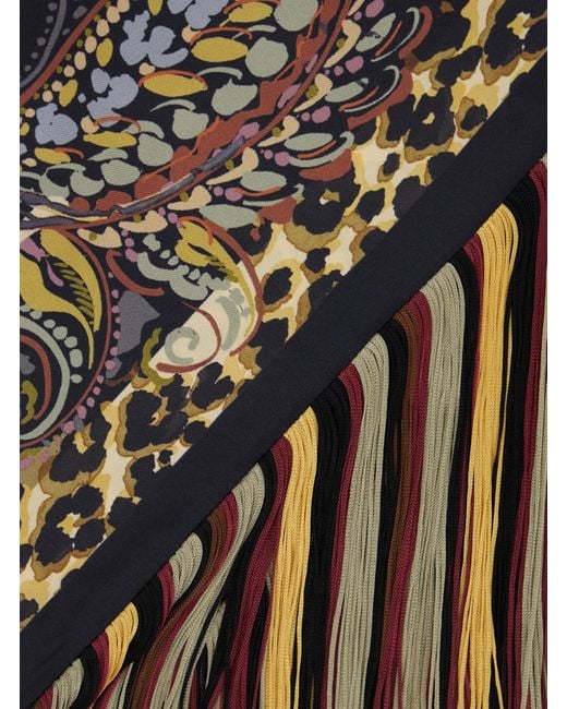 Etro White Scarf Silk