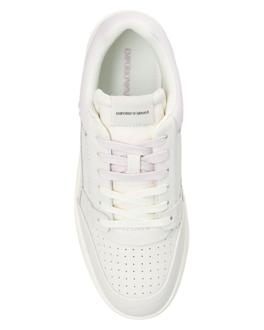 Emporio Armani White Sneakers With Logo