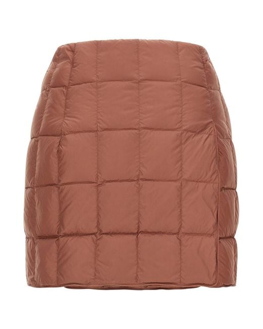 Ienki Ienki Brown Mini Plahta Skirt Nylon
