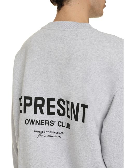 Represent White Cotton Sweatshirt Sweatshirts for men
