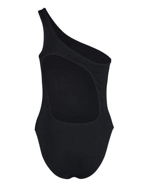 Isabel Marant Black Sage One-Shoulder Swimsuit