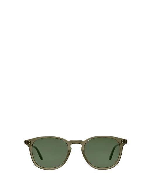 Garrett Leight Green Kinney Sun Bio Deep Olive/semi-flat Pure G15 Sunglasses