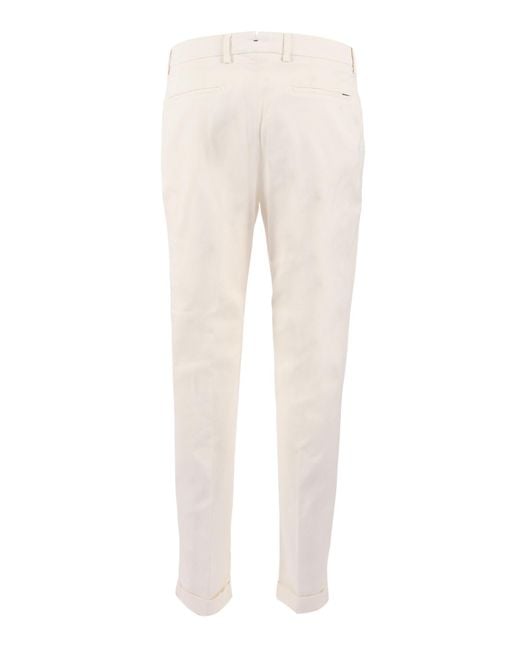 Berwich Natural Retrolong-Gd Pants Lyocell Cotton Elastane for men
