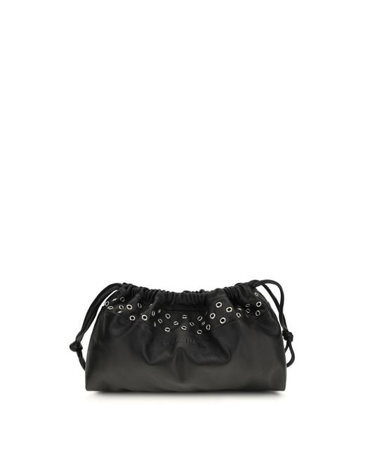 Pierre Hardy Black Double Clutch Lambskin Shoulder Bags