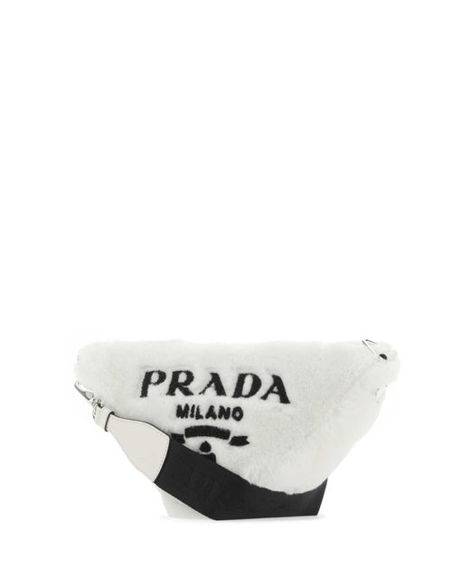Prada White Shoulder Bags